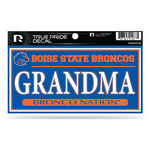 Wholesale Boise State 3" X 6" True Pride Decal - Grandma