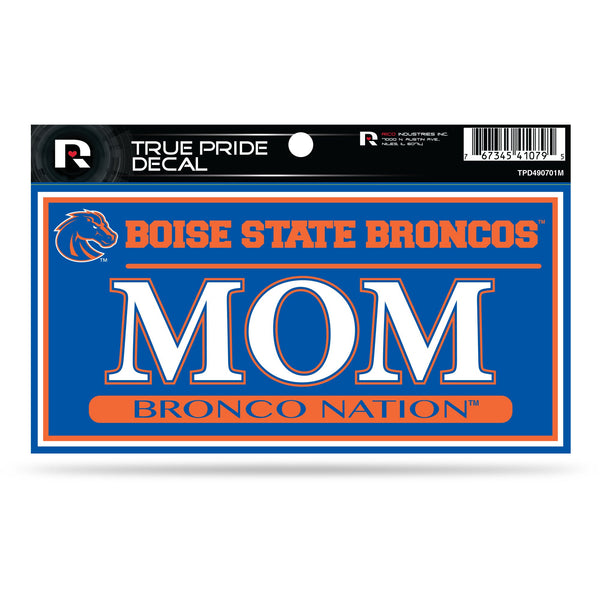 Wholesale Boise State 3" X 6" True Pride Decal - Mom