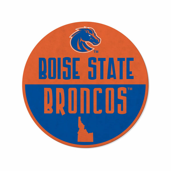 Wholesale Boise State Shape Cut Logo With Header Card - Classic Design