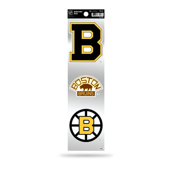 Wholesale Boston Bruins 3-Piece Retro Spirit Decals