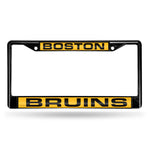 Wholesale Boston Bruins Black Laser Chrome 12 x 6 License Plate Frame