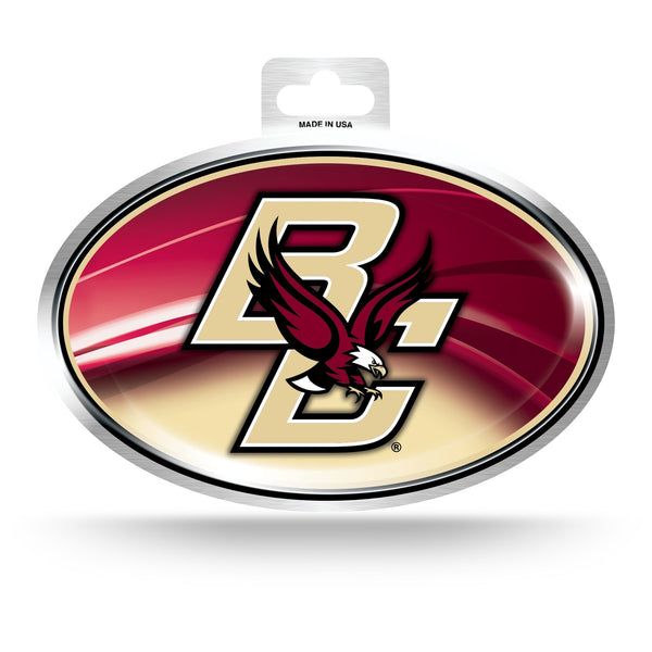 Wholesale Boston College Metallic Oval Sticker