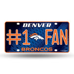 Wholesale Broncos #1 Fan Primary Logo Metal Tag