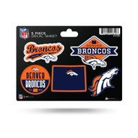 Wholesale Broncos 5-Pc Sticker Sheet