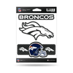 Wholesale Broncos - Carbon Fiber Design - Triple Spirit Stickers