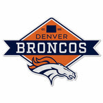 Wholesale Broncos Shape Cut Logo With Header Card - Diamond Design