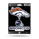 Wholesale Broncos Triple Play Sticker