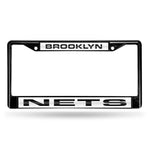 Wholesale Brooklyn Nets Black Laser Chrome 12 x 6 License Plate Frame