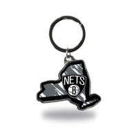 Wholesale Brooklyn Nets State Shaped Keychain - New York