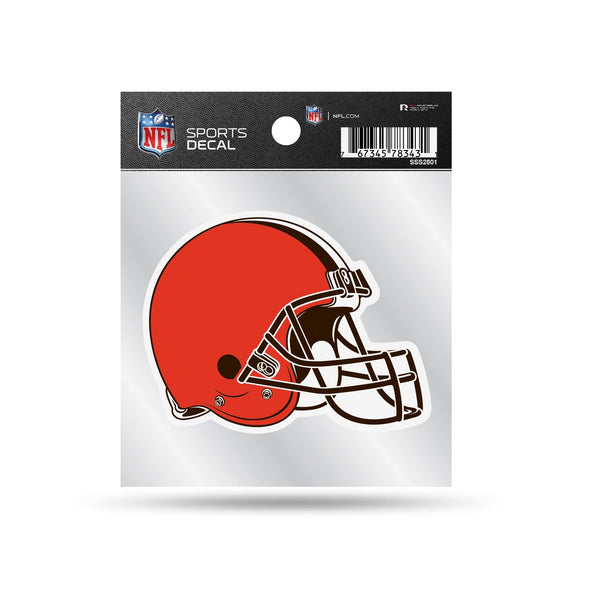 Wholesale Browns Clear Backer Decal W/ Primary Logo (4"X4")