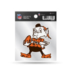 Wholesale Browns Clear Backer Decal W/ Retro Logo (4"X4")