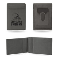 Wholesale Browns Laser Engraved Gray Front Pocket Wallet