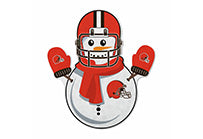 Wholesale Browns Snowman Shape Cut Pennant