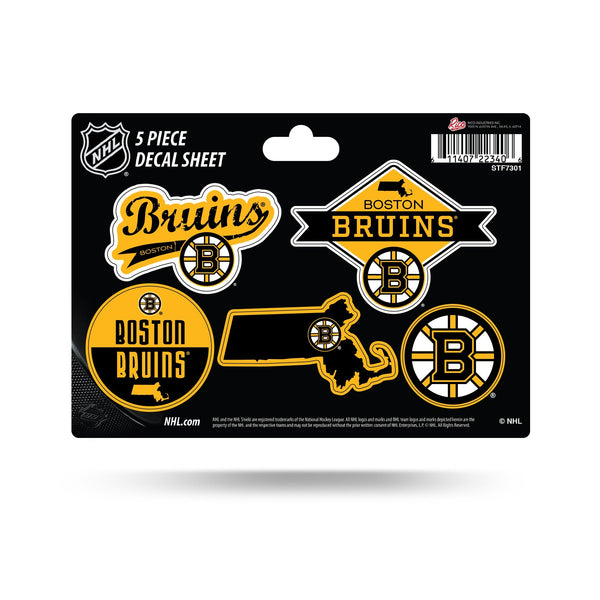 Wholesale Bruins 5-Pc Sticker Sheet