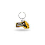 Wholesale Bruins : 6 Time Stanley Cup Champs State Shaped Keychain (Massachusetts)