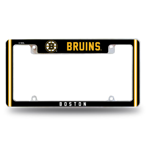 Wholesale Bruins Alternate Design All Over Chrome Frame - Top Oriented