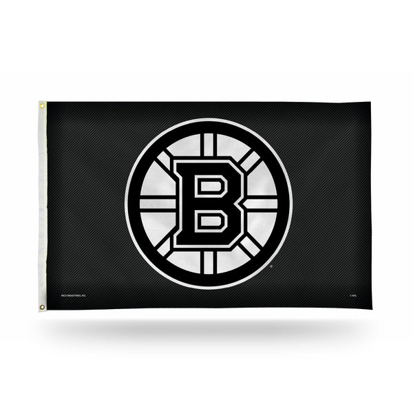 Wholesale Bruins - Carbon Fiber Design - Banner Flag (3X5)