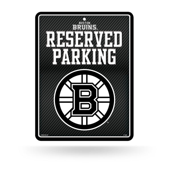 Wholesale Bruins - Carbon Fiber Design - Metal Parking Sign