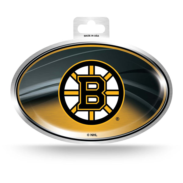 Wholesale Bruins Metallic Oval Sticker