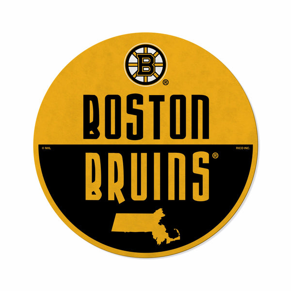 Wholesale Bruins Shape Cut Logo With Header Card - Classic Design