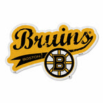 Wholesale Bruins Shape Cut Logo With Header Card - Distressed Design