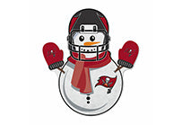 Wholesale Buccaneers Snowman Shape Cut Pennant