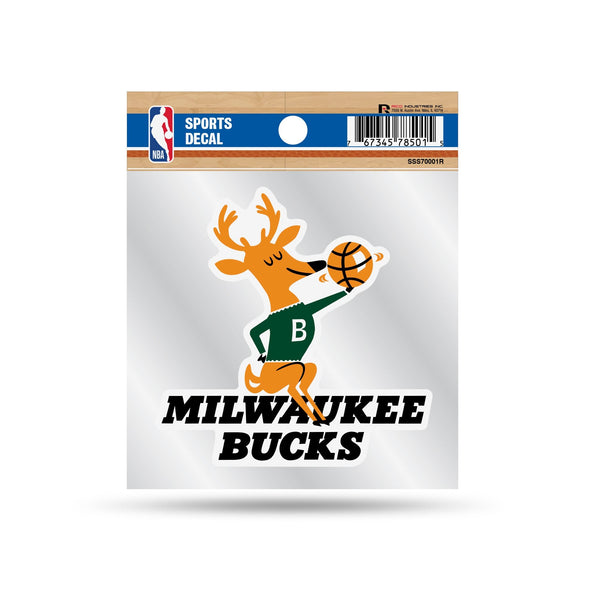 Wholesale Bucks Clear Backer Decal W/ Retro Logo (4"X4")