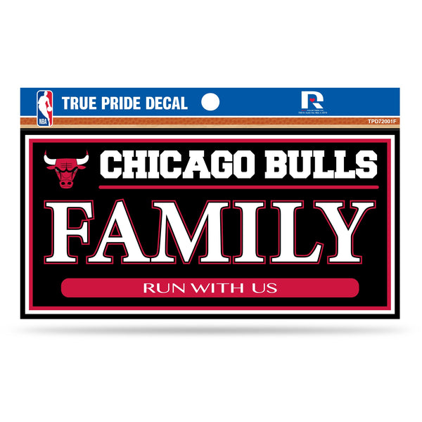 Wholesale Bulls 3" X 6" True Pride Decal - Family