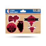 Wholesale Bulls 5-Pc Sticker Sheet