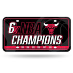 Wholesale Bulls : 6 Time NBA Champs Metal Auto Tag