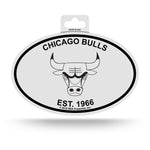 Wholesale Bulls Black And White Oval Sticker