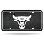 Wholesale Bulls - Carbon Fiber Design - Metal Auto Tag