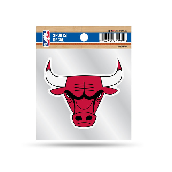 Wholesale Bulls Clear Backer Decal W/ Primary Logo (4"X4")