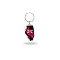 Wholesale Bulls - Illinois State Shaped Keychain