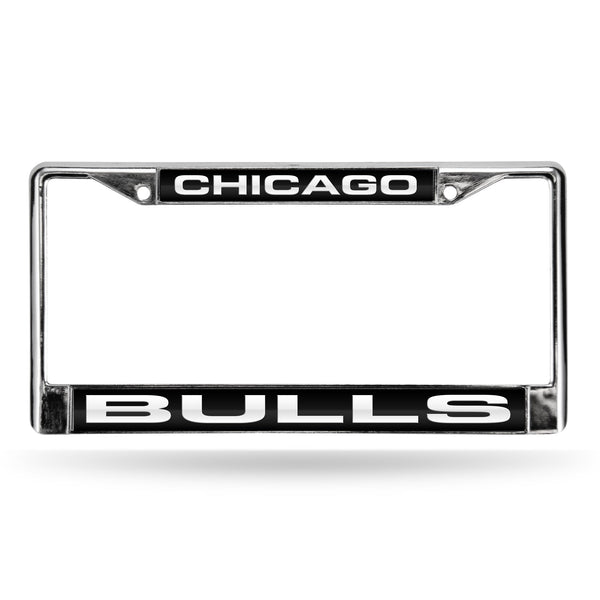 Wholesale Bulls Laser Chrome Frame - Black Background With White Letters