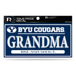 Wholesale BYU 3" X 6" True Pride Decal - Grandma