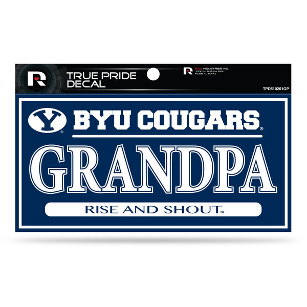 Wholesale BYU 3" X 6" True Pride Decal - Grandpa