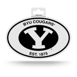 Wholesale BYU Black And White Oval Sticker