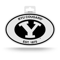 Wholesale BYU Black And White Oval Sticker