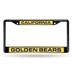 Wholesale Cal Berkeley Golden Bears Black Laser Chrome 12 x 6 License Plate Frame