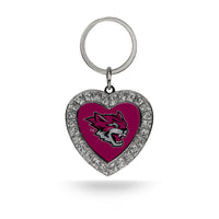 Wholesale Cal State-Chico Rhinestone Heart Keychain