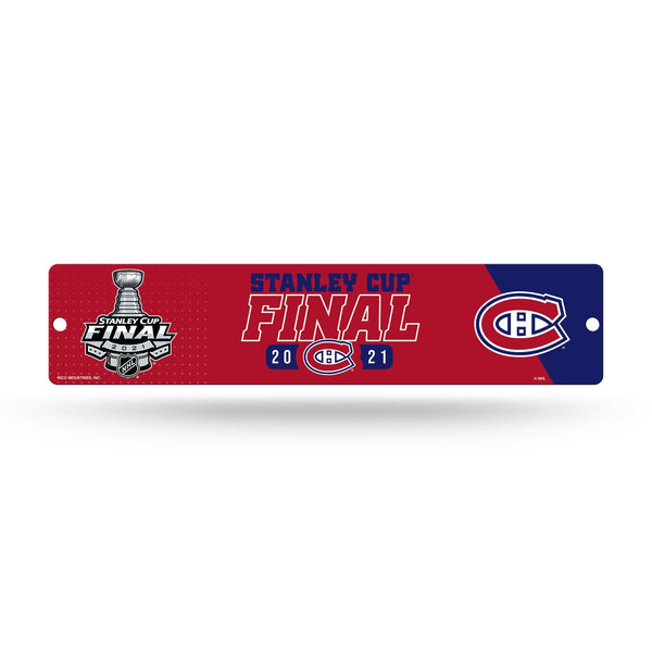 Wholesale Canadiens 2021 NHL Stanley Cup Bound High-Res Plastic Street Sign