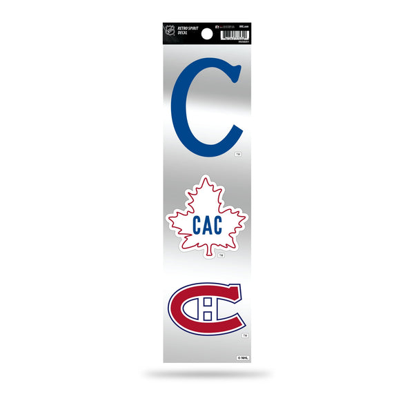 Wholesale Canadiens 3-Piece Retro Spirit Decals