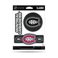 Wholesale Canadiens - Carbon Fiber Design - Triple Spirit Stickers