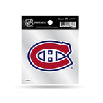 Wholesale Canadiens Clear Backer Decal W/ Primary Logo (4"X4")