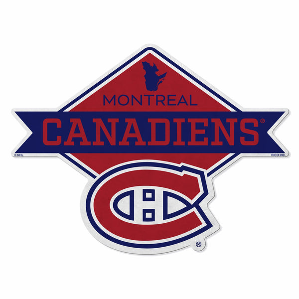 Wholesale Canadiens Shape Cut Logo With Header Card - Diamond Design