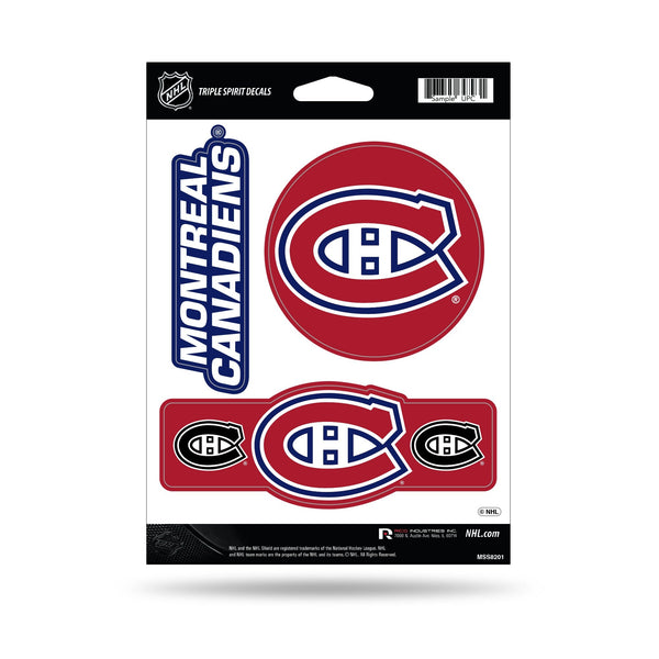 Wholesale Canadiens Triple Spirit Stickers