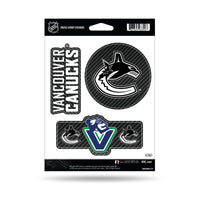 Wholesale Canucks - Carbon Fiber Design - Triple Spirit Stickers