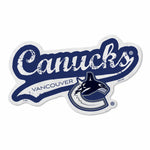 Wholesale Canucks Shape Cut Logo With Header Card - Distressed Design