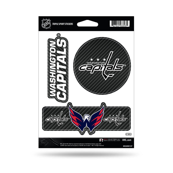 Wholesale Capitals - Carbon Fiber Design - Triple Spirit Stickers